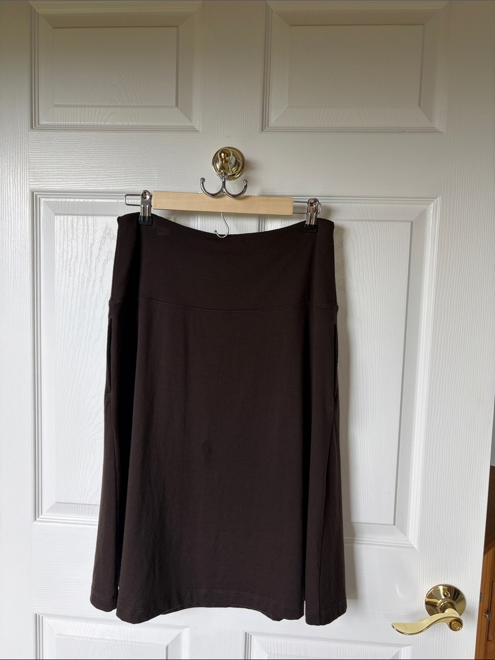 WoolX Chocolate Brown Skirt Small